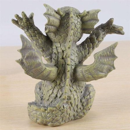 Puutarha Lohikäärme meditaatiopatsas Kokoontuminen 18cm Hartsikoriste Ulkoilma Pihakoristelu-C