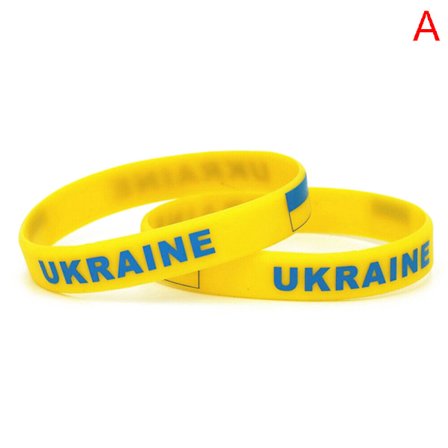 1PC Fotboll Ukraina Land National Flag Armband Sport Elasti