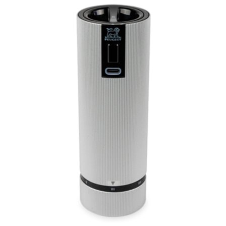 Peugeot Line Z elektrisk saltkvarn 15 cm, aluminium | Matlagning > Köksredskap > Kryddkvarnar > Saltkvarn | Bagaren och Kocken