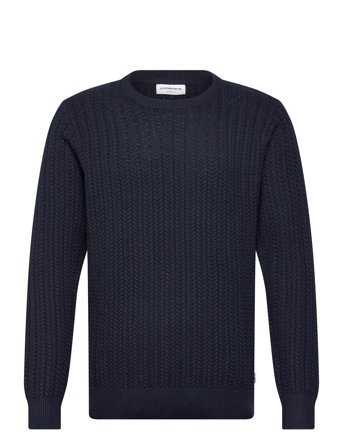 Lindbergh | Recycle Structure Knit O-Neckrecycle Structure Knit O-Neck | M