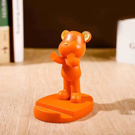 Våldsamma björnornament, skrivbordsdekorationer för kontoret, datorbord, bra föremål för mobiltelefonstativ, arbetsstationer, små presenter till 