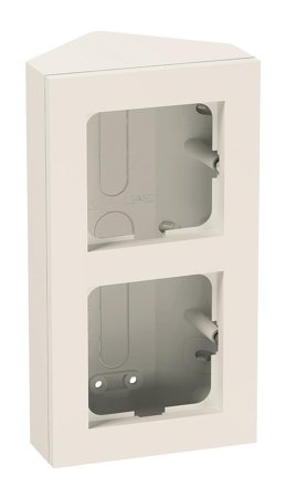 Elko Plus Hjørneboks hvit, 2 rom Hvit, Strømbrytere & vegguttak