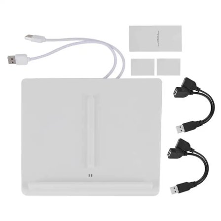 Trådløs ladematte 10W Trådløs ladeplate Billader med dobbel posisjon Passer for Tesla Model 3 / Model Y