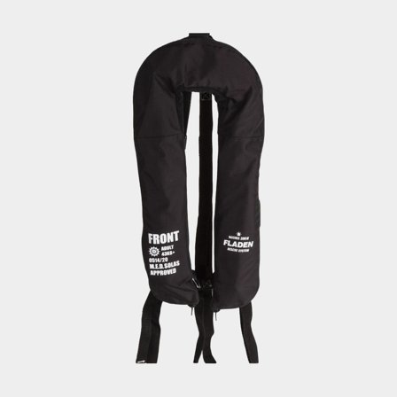 Giubbotto di salvataggio gonfiabile Fladen Fishing Maxximus 300N, automatico, nero + cartucce di CO2 2 x 60 grammi, Taglia Unica (43+ kg)