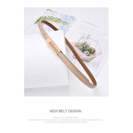 Matt spänne tunt midjeband dam sommar dekorativ klänning med midjeinsnävning enkelt papper, matchas med kostym midjeinsnävning litet bälte