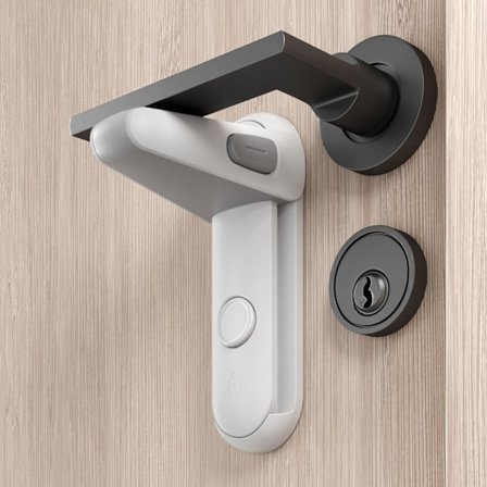 2-pak dørhåndtag sikkerhedslås, dørhåndtag til børn, børnesikring