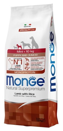 Monge Natural Superpremium Mini Monoprotein Agnello Con Riso