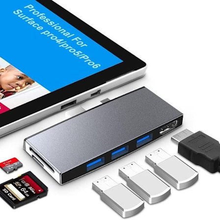 Dockingstation med 4K HDMI-port, 3 USB-portar