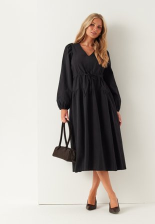 BUBBLEROOM - Cotton Dress - Black