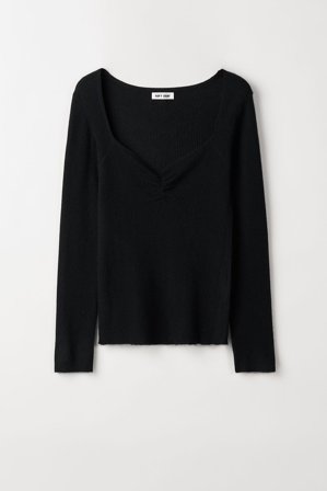 Soft Goat - Fine Knit Cashmere Top - Women cashmere sweater - XL - Black