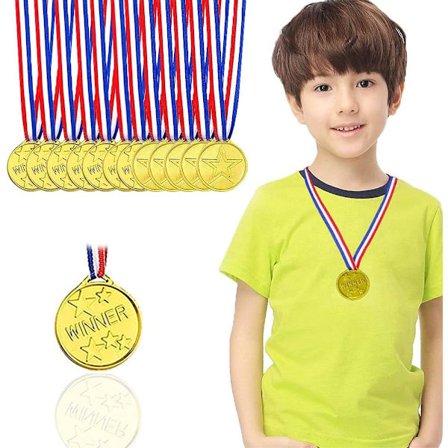 20 st strålande solstrålar Olympiska medaljer, guldmedaljer i plast, guldmedaljer i plast, vinnarmedaljer, barnmedaljer i plast, plastmedaljer, 