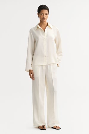 Soft Goat - Silk shirt - Silk sweater women - XS - Ivory