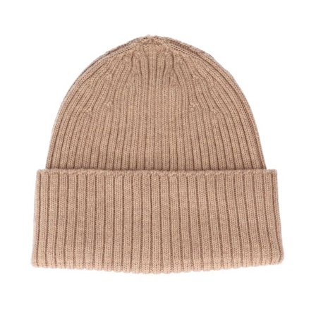 MJM Hats - Beige cuff Beanie - Beanie 100% Merino Wool Camel Cuff @ Hatstore