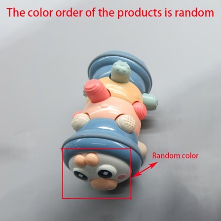 1kpl Rulla CATERPILLAR kosketus- ja painallusopetusleluihin Sormien otteen harjoittelu ryömintäkoulutus Nuorten lelut pyörivät oppivat ryömimään [D]