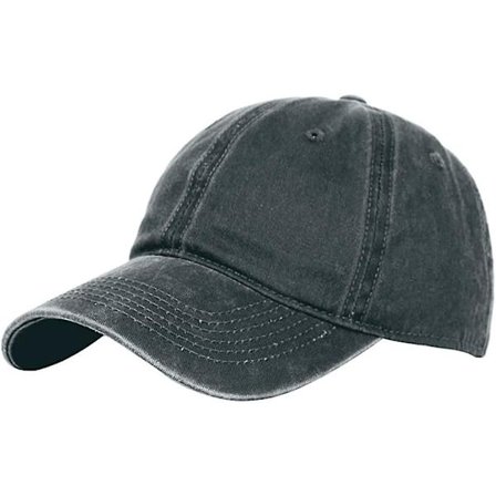 Klassinen unisex-baseballlippis, säädettävä, pesty, värjätty puuvillalippis