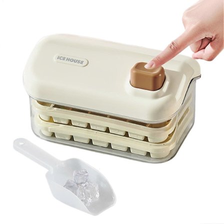 Isformbrett Fryser Isbitmaskin Form Med Spade Enkel Frigjøring For Cocktails Drikkevarer Whiskey Kalde Drikker (FMY)