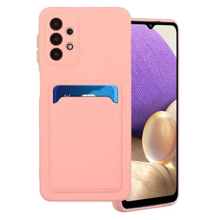 Card Holder Suojakuori For Samsung Galaxy A72 5G - Pinkki