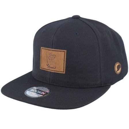 Moomin - Musta snapback Lippis - "Snufkin Engraved Patch Black Snapback " @ Hatstore