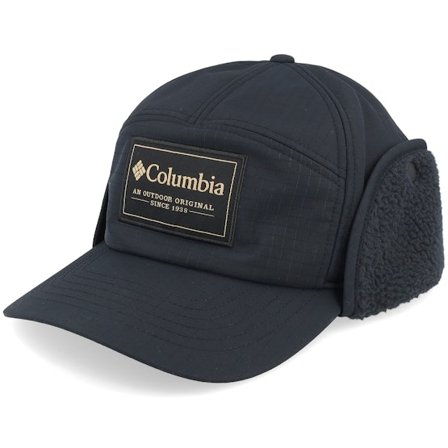 Columbia - Black 5panel Czapka Z Daszkiem - Landroamer Cap Black Ear Flap 5-Panel @ Hatstore