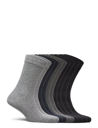 Jack & Jones Jacjens Sock 10 Pack Noos - Grey - ONE SIZE