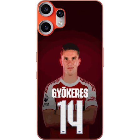 Kompatibelt Mobilskal till Nothing Nothing CMF Phone 2 Pro Viktor Gyökeres Arsenal 14 Fotbollsinspirerad design med Gyökeres i röd matchtröja numm