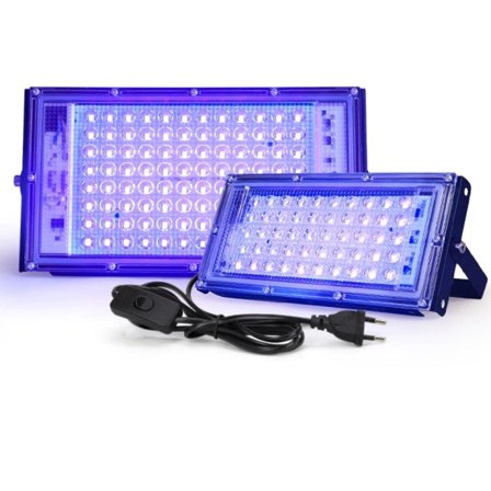 UV Flood Ljus AC 220V Utomhus Floodlight 395nm 400nm Ultraviolett Lysrör Scen Lampa
