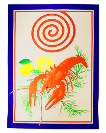 Kräftskiva haklapp 8-pack - Partyninja.se