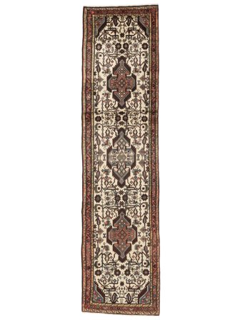 78X317 Tapis Rudbar D'orient De Couloir Marron/Noir (Laine, Perse) Carpetvista