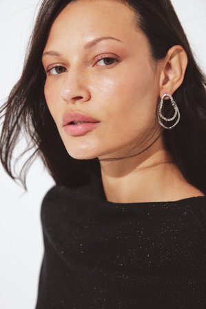 NA-KD Boucles d'oreilles de forme irrégulière - Accessoires Nouvel An - Argent - One Size