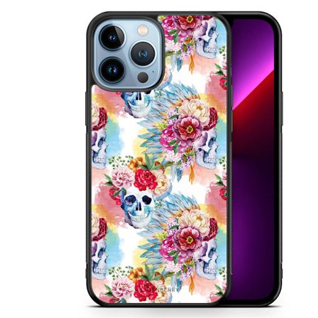 Bjornberry Skal iPhone 13 Pro Max - Dödskallar & Blommor