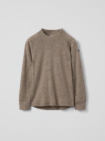 Polarn O. Pyret - Long-sleeve base layer top merino wool - 74|80 - Childrenswear - brown