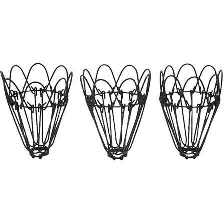 3 stk. serie jernpærelampe bur, loftsventilator og pærebetræk, industriel vintage stil hængende pendel lysarmatur lampe