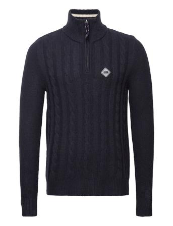 Jwhjeffrey Knit Turtle Zip Blue Jack & J S