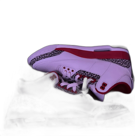 Nike Air Jordan 3 Vit/Röd sneakers