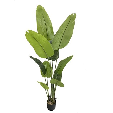 Kunstigt banantræ i potte, 180 cm, PEVA grøn