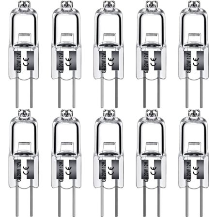 G4 Halogeenipolttimot 10W 12V Lämmin valkoinen - 10 kpl [JUN]