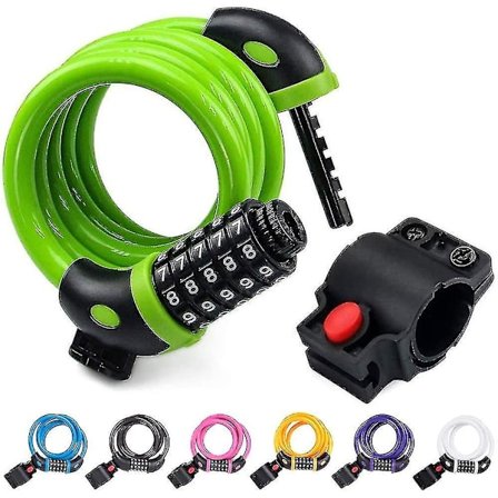 4 Jalkaa Korkea Turvallinen Nollautettava 5-Numeroinen Pyörän Lukkokaapeli