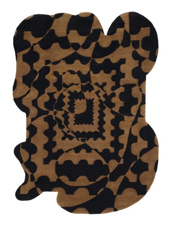 Rythm Of The Maze Teppich - Schwarz/Braun 210X300 Wolle, Im Modernen Stil