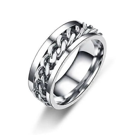 【PP】Antistressring med flasköppningsfunktion silver 20,7 mm Silver Silver S