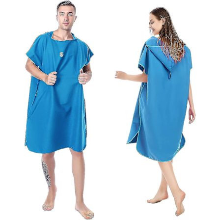 Nopeakuivuva Vaihtotakki Mikrokuitu Surf Poncho Pyyhe