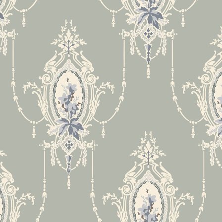 Duro Edsbyn 518-01P Tapetprov Gammelsvenska Klassiker 1850-1950, Grå, Färg & tapeter