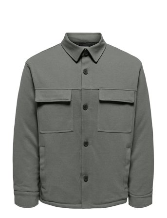 ONLY & SONS Onsnewkodyl Shacket Sweat - Grey - S