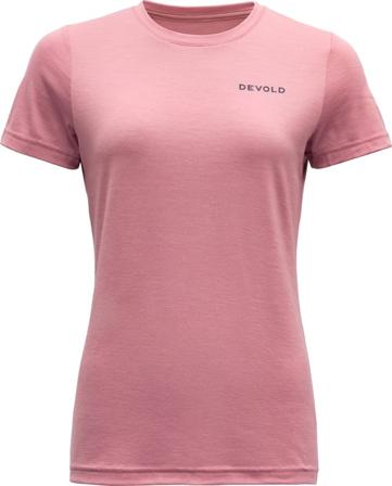 Devold Saksa Woman Tee Women short-sleeved sweaters Pink M