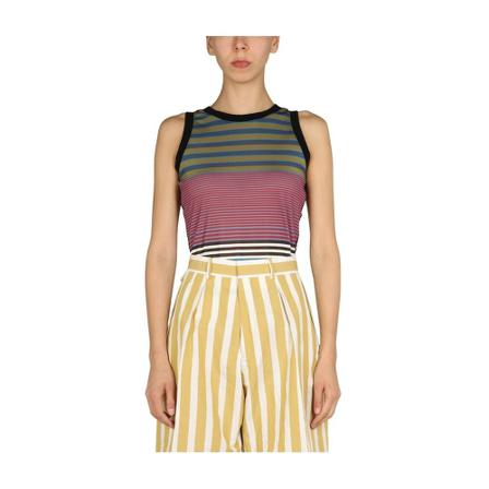 Paul Smith Summer Stripe Top Sort, Dame