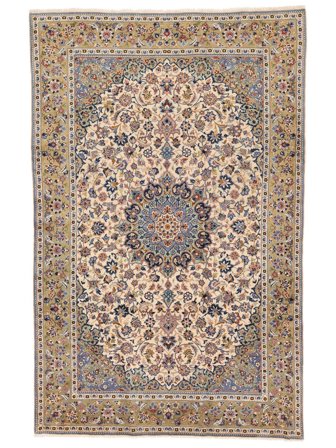 Hand Knotted Persian Najafabad Rug 227X358 Brown/Black
