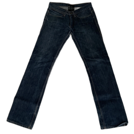 lågmidjade acne jeans