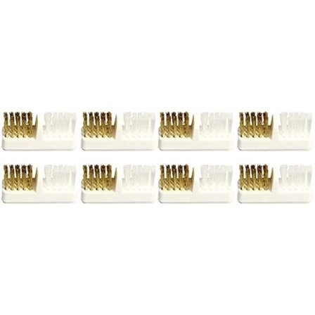 8 st Dual Wire Machine Kvinnor Borstar: Flickor Väska Bit Utrustning Remover Borr Mini Borstar Verktyg för Rengöring Salong Rengöringsmedel Polering 