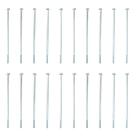 20 kpl M6x160 pitkä ruuvi rauta kuusikulmainen laippa kierteitetty pultti kiinnike laitteisto lisävaruste