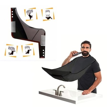 Partasarja - Esiliina, parranajo ja parta, partakampa, parturisarja/viitta