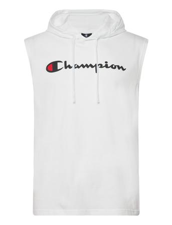 Hooded Sleeveless T-Shirt Sport Sweat-shirts & Hoodies Hoodies White Champion